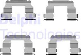 Delphi LX0456 - Piederumu komplekts, Disku bremžu uzlikas autodraugiem.lv