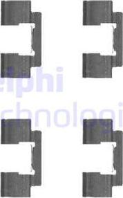 Delphi LX0481 - Piederumu komplekts, Disku bremžu uzlikas autodraugiem.lv
