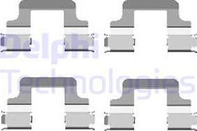 Delphi LX0437 - Piederumu komplekts, Disku bremžu uzlikas autodraugiem.lv