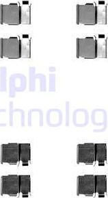 Delphi LX0540 - Piederumu komplekts, Disku bremžu uzlikas autodraugiem.lv