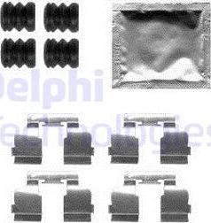 Delphi LX0554 - Piederumu komplekts, Disku bremžu uzlikas autodraugiem.lv