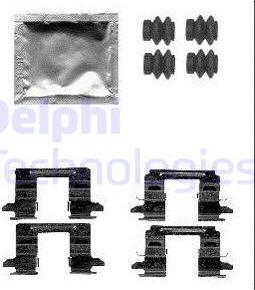 Delphi LX0556 - Piederumu komplekts, Disku bremžu uzlikas autodraugiem.lv