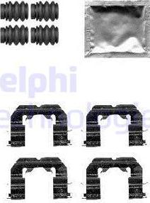 Delphi LX0589 - Piederumu komplekts, Disku bremžu uzlikas autodraugiem.lv