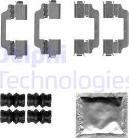 Delphi LX0580 - Piederumu komplekts, Disku bremžu uzlikas autodraugiem.lv
