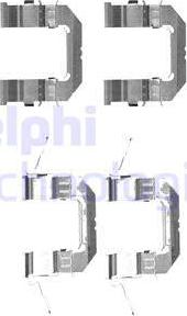 Delphi LX0529 - Piederumu komplekts, Disku bremžu uzlikas autodraugiem.lv