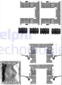 Delphi LX0579 - Piederumu komplekts, Disku bremžu uzlikas autodraugiem.lv