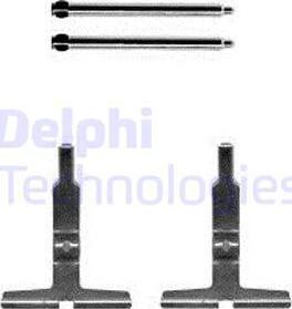 Delphi LX0570 - Piederumu komplekts, Disku bremžu uzlikas autodraugiem.lv