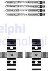 Delphi LX0604 - Piederumu komplekts, Disku bremžu uzlikas autodraugiem.lv