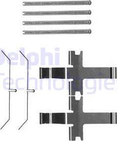 Delphi LX0601 - Piederumu komplekts, Disku bremžu uzlikas autodraugiem.lv