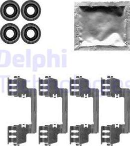 Delphi LX0616 - Piederumu komplekts, Disku bremžu uzlikas autodraugiem.lv
