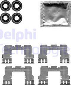 Delphi LX0617 - Piederumu komplekts, Disku bremžu uzlikas autodraugiem.lv