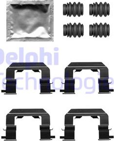 Delphi LX0671 - Piederumu komplekts, Disku bremžu uzlikas autodraugiem.lv