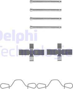 Delphi LX0041 - Piederumu komplekts, Disku bremžu uzlikas autodraugiem.lv