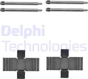 Delphi LX0066 - Piederumu komplekts, Disku bremžu uzlikas autodraugiem.lv