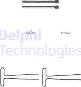 Delphi LX0087 - Piederumu komplekts, Disku bremžu uzlikas autodraugiem.lv