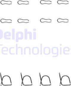 Delphi LX0020 - Piederumu komplekts, Disku bremžu uzlikas autodraugiem.lv