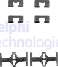 Delphi LX0197 - Piederumu komplekts, Disku bremžu uzlikas autodraugiem.lv