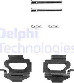 Delphi LX0149 - Piederumu komplekts, Disku bremžu uzlikas autodraugiem.lv