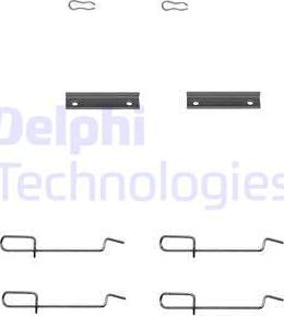 Delphi LX0142 - Piederumu komplekts, Disku bremžu uzlikas autodraugiem.lv