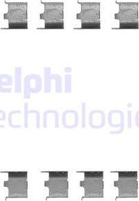 Delphi LX0147 - Piederumu komplekts, Disku bremžu uzlikas autodraugiem.lv