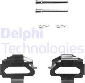 Delphi LX0150 - Piederumu komplekts, Disku bremžu uzlikas autodraugiem.lv
