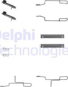 Delphi LX0168 - Piederumu komplekts, Disku bremžu uzlikas autodraugiem.lv