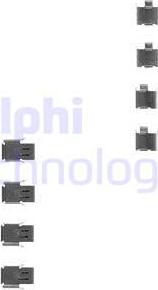 Delphi LX0163 - Piederumu komplekts, Disku bremžu uzlikas autodraugiem.lv