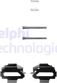 Delphi LX0162 - Piederumu komplekts, Disku bremžu uzlikas autodraugiem.lv