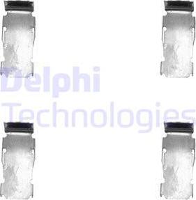 Delphi LX0133 - Piederumu komplekts, Disku bremžu uzlikas autodraugiem.lv
