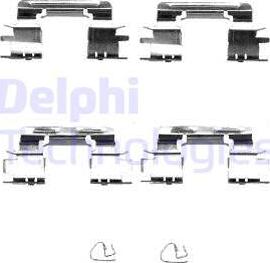 Delphi LX0385 - Piederumu komplekts, Disku bremžu uzlikas autodraugiem.lv