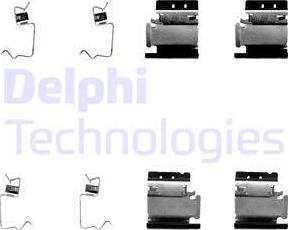 Delphi LX0324 - Piederumu komplekts, Disku bremžu uzlikas autodraugiem.lv