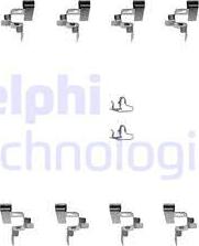 Delphi LX0242 - Piederumu komplekts, Disku bremžu uzlikas autodraugiem.lv