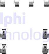 Delphi LX0247 - Piederumu komplekts, Disku bremžu uzlikas autodraugiem.lv