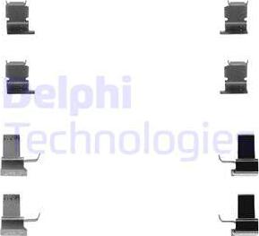 Delphi LX0259 - Piederumu komplekts, Disku bremžu uzlikas autodraugiem.lv