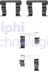 Delphi LX0257 - Piederumu komplekts, Disku bremžu uzlikas autodraugiem.lv