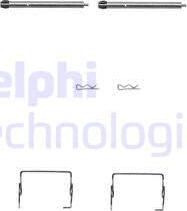 Delphi LX0264 - Piederumu komplekts, Disku bremžu uzlikas autodraugiem.lv