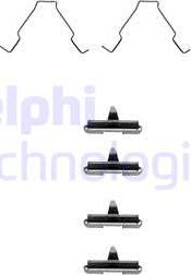 Delphi LX0267 - Piederumu komplekts, Disku bremžu uzlikas autodraugiem.lv