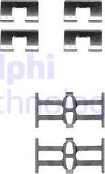Delphi LX0208 - Piederumu komplekts, Disku bremžu uzlikas autodraugiem.lv