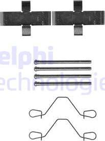 Delphi LX0216 - Piederumu komplekts, Disku bremžu uzlikas autodraugiem.lv