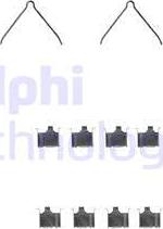 Delphi LX0229 - Piederumu komplekts, Disku bremžu uzlikas autodraugiem.lv