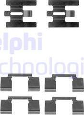 Delphi LX0224 - Piederumu komplekts, Disku bremžu uzlikas autodraugiem.lv