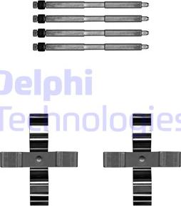 Delphi LX0703 - Piederumu komplekts, Disku bremžu uzlikas autodraugiem.lv