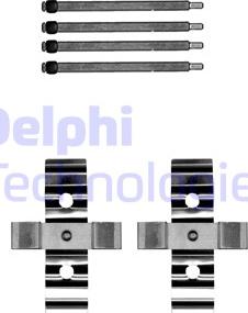 Delphi LX0702 - Piederumu komplekts, Disku bremžu uzlikas autodraugiem.lv