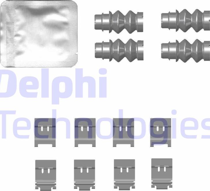 Delphi LX0772 - Piederumu komplekts, Disku bremžu uzlikas autodraugiem.lv