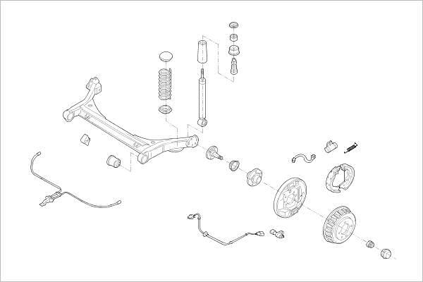 Delphi OE-VW-000010044-R - Riteņa piekare autodraugiem.lv