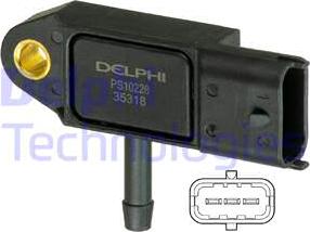 Delphi PS10228 - Devējs, Spiediens ieplūdes traktā autodraugiem.lv