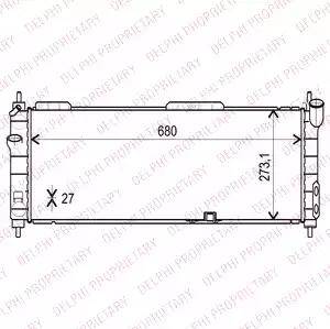 Delphi TSP0524002 - Radiators, Motora dzesēšanas sistēma autodraugiem.lv