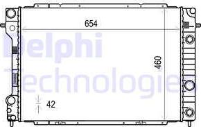 Delphi TSP0524010 - Radiators, Motora dzesēšanas sistēma autodraugiem.lv