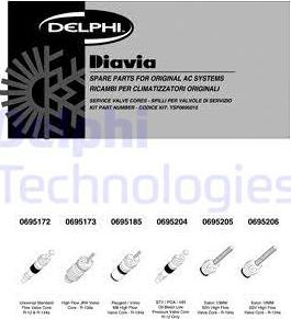 Delphi TSP0695015 - Remkomplekts, Kondicionieris autodraugiem.lv