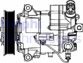 Delphi TSP0155948 - Kompresors, Gaisa kond. sistēma autodraugiem.lv